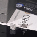 VVS1 D Color Moissanite 925 Sterling Silver Square Stud Earrings